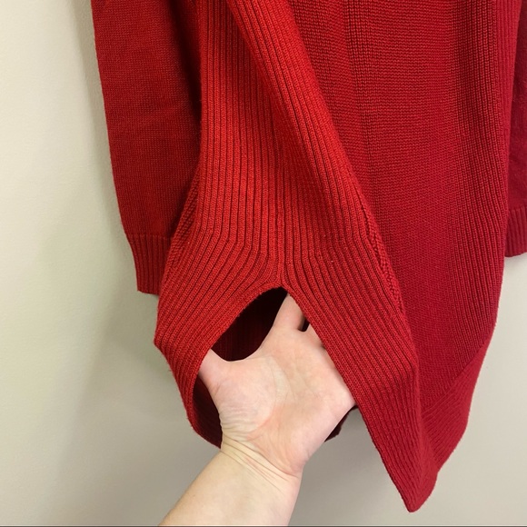 Athleta mock neck merino wool oversized sweater M - Picture 3 of 8